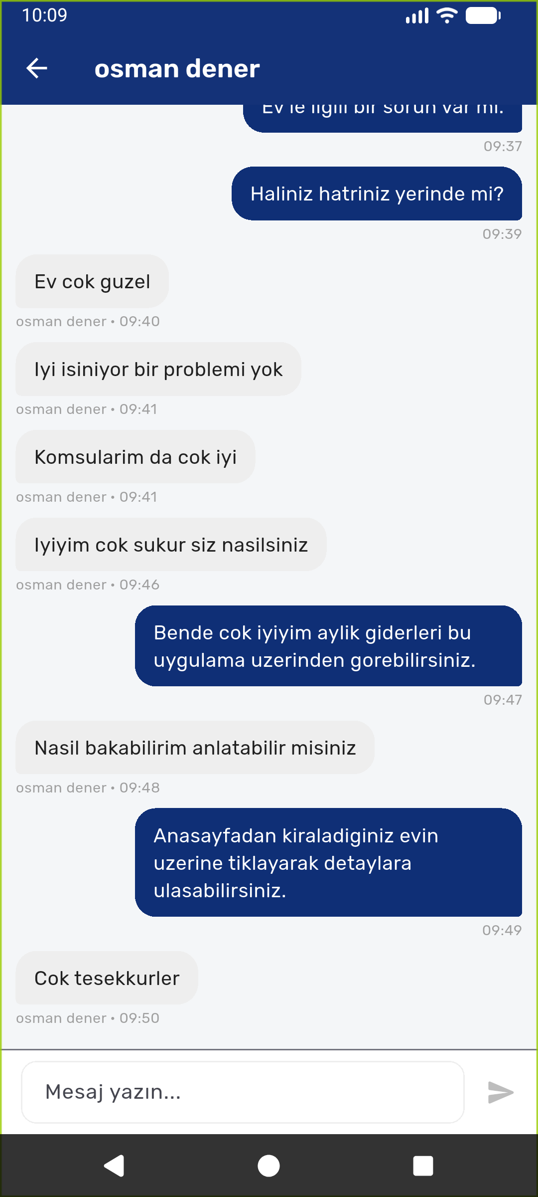 Kiracılarla iletişim görseli